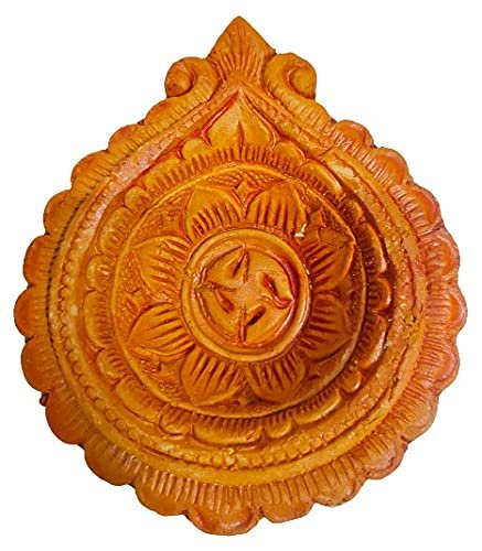 Mukherjee Handicraft-Terracotta Decorative Diwali Diya-Brown (Pack Of 5)