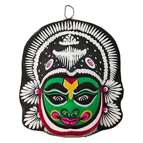 Mukherjee Handicraft-Paper Wall Hanging Chhau Mask-Multicolor