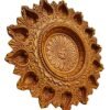 Mukherjee Handicraft-Terracotta Decorative 14 Diwali Diya Tray-Brown