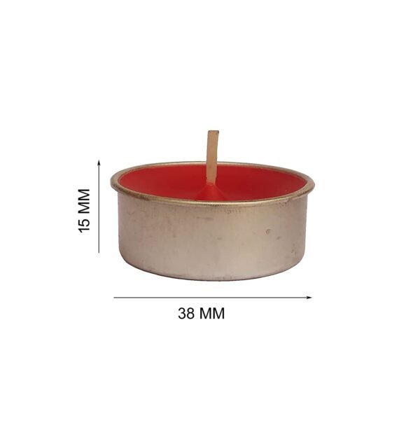 PURE INDIAN CANDLE-Paraffin Wax Rosewood Tea Light Candle-Pack Of 25