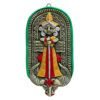 Mukherjee Handicraft-Terracotta Maa Durga Wall Hanging Showpiece-Multicolor