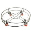 Divine Shop-Stainless Steel Cylinder Trolley With Moving Wheels