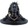Divine Shop-Adiyogi Rudraksh Design Minature Statue for Car Dashboard-Black