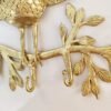 Mukherjee Handicraft-Handcrafted Brass Owl On Branch Showpiece-Golden