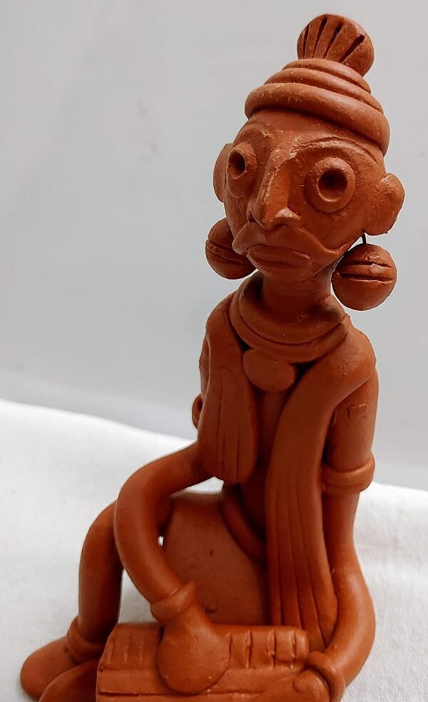 Mukherjee Handicraft-Terracotta Showpiece for Home Decoration-Brown