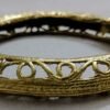 Mukherjee Handicraft-Handcrafted Brass Dhokra Bracelet For Women-Golden