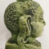 Mukherjee Handicraft-Terracotta Lord Buddha Idol Showpiece-Multicolor