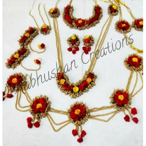 Aabhushan Creations-Women's Baby Shower Flower Jewelry-Multicolor