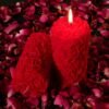 SHRADDHA CREATION-Rose Pillar & Floating Wax Scented Candle-Red (Pack Of 10)